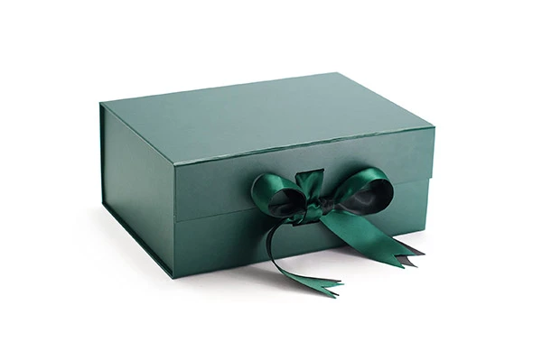 Luxury Rigid Magnetic Closure Gift Box With Dual Ribbons