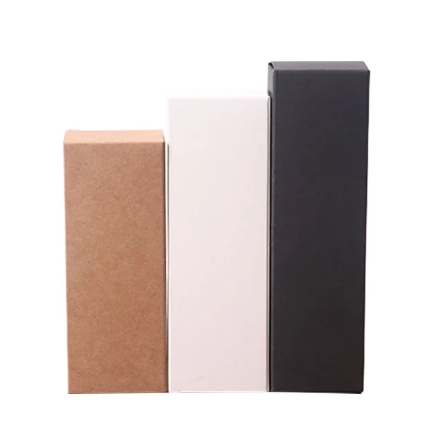 Màu trắng kraft giấy son môi tinh dầu hộp Dropper chai mỹ phẩm Hộp giấy